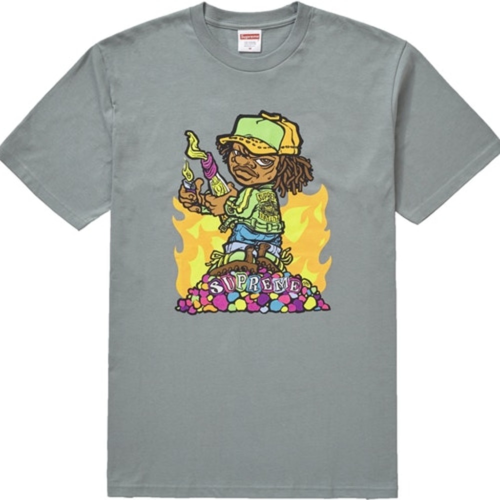 Supreme Molotov Kid Tee (Dark Sage) M